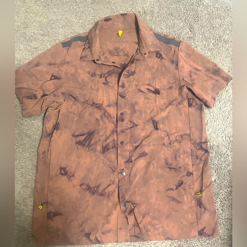 lululemon athletica Brown Short Sleeve Shirt
